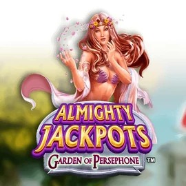 Almighty Jackpots: Garden of Persephone casino game by Novomatic – featured logo at Lizaro Casino