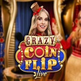 Live Casino logo of Crazy Coin Flip from Evolution at Lizaro Casino