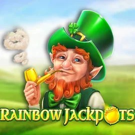 Rainbow Jackpots slot visual from Red Tiger Gaming available on lizarocasino.co.nz