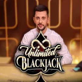 Unlimited Blackjack slot logo by Ezugi at Lizaro Casino